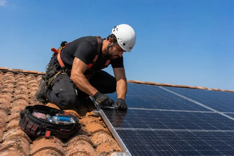 Maintenance et monitoring de panneaux solaires à Marignane